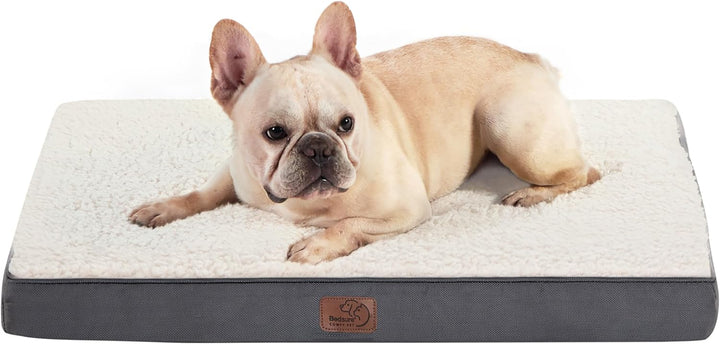 Bedsure orthopädisches Hundebett kleine Hunde - 76x51x7.6cm Hundekissen flauschig Hundematte waschba
