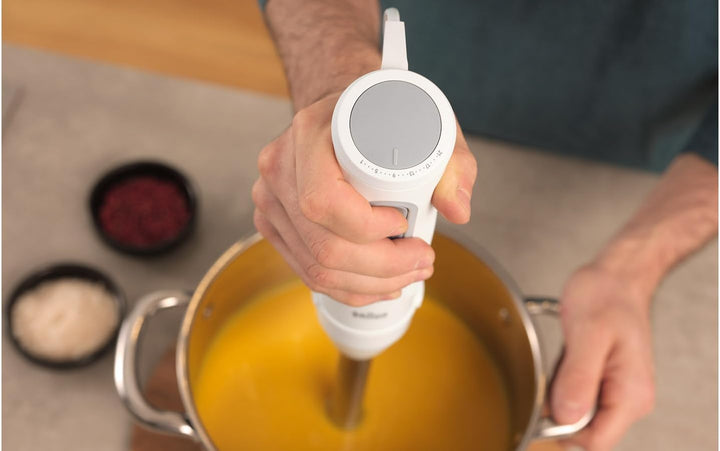 Braun Stabmixer MultiQuick 5 MQ 50236 M, 1000W, 21 Geschwindigkeitsstufen+Turbo, Edelstahl Pürierfus