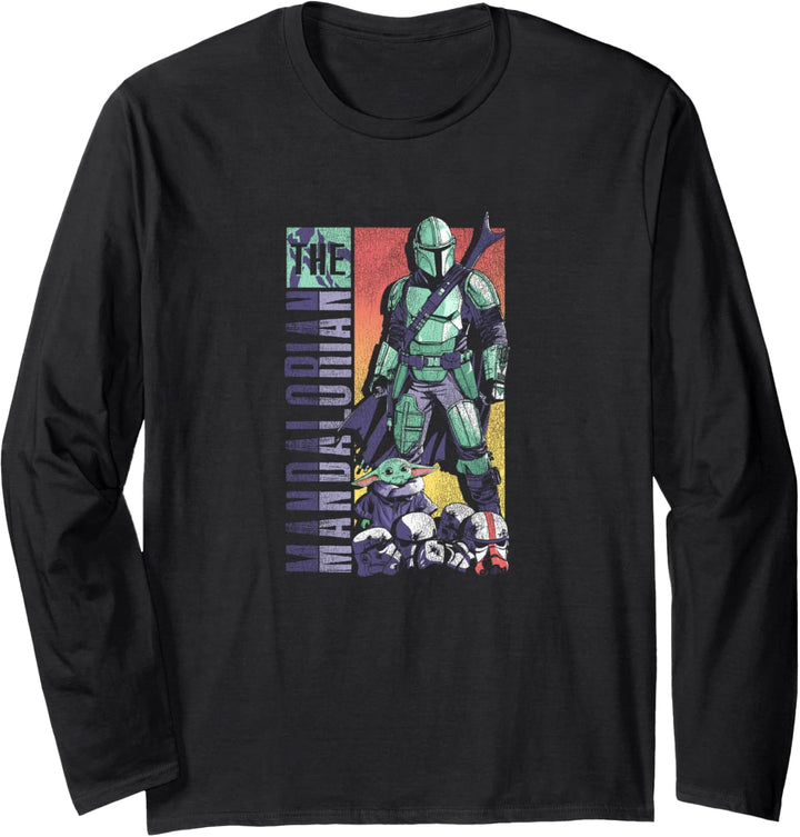 Star Wars: The Mandalorian & The Child Comic Cover Pop Langarmshirt