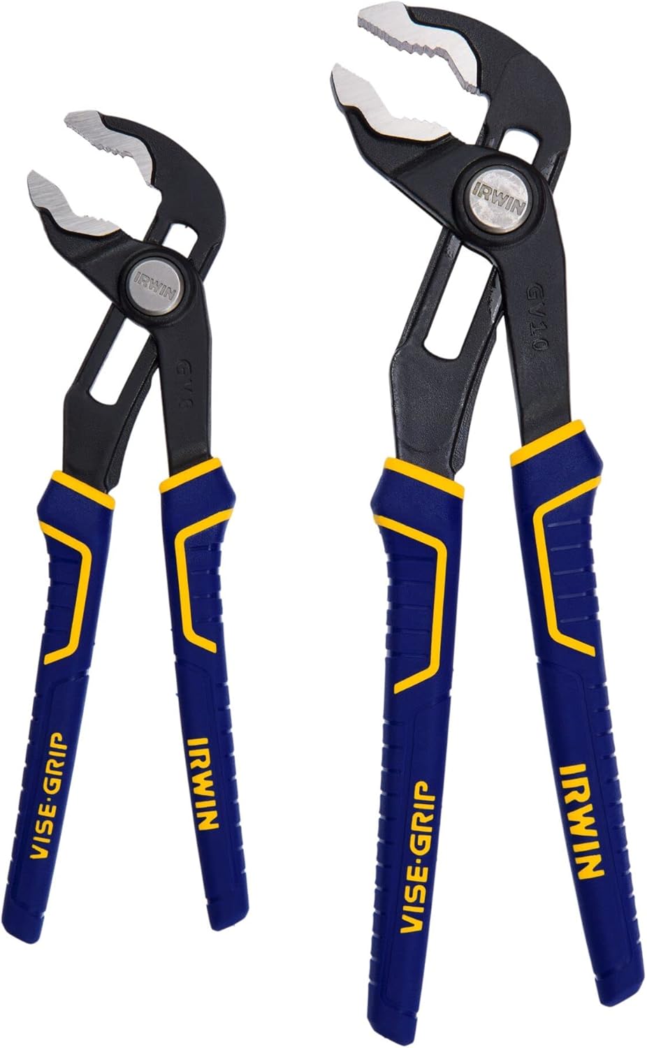 IRWIN VISE-GRIP 2078709 GrooveLock Zangen-Set, V-Spannbacken, 2-teilig, Zangen-Set