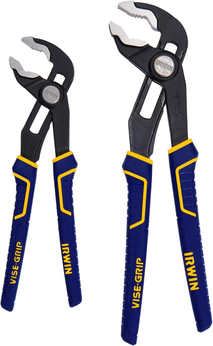 IRWIN VISE-GRIP 2078709 GrooveLock Zangen-Set, V-Spannbacken, 2-teilig, Zangen-Set