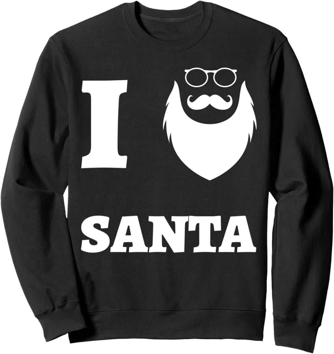 Komisch Ich liebe den Weihnachtsmann Weihnachten Geschenk Sweatshirt