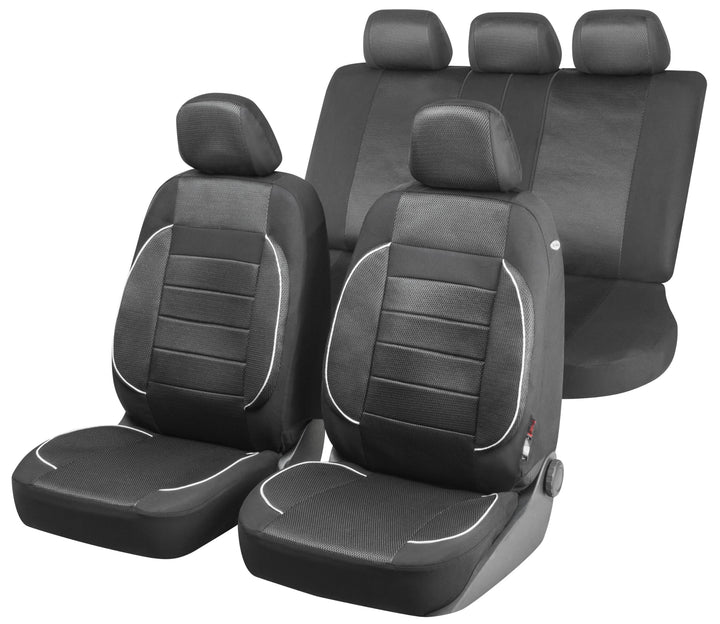 Walser Auto Sitzbezug Rover mit Reissverschluss, Zipp-IT Premium Schonbezüge Auto, Komplettset, 2 Vo