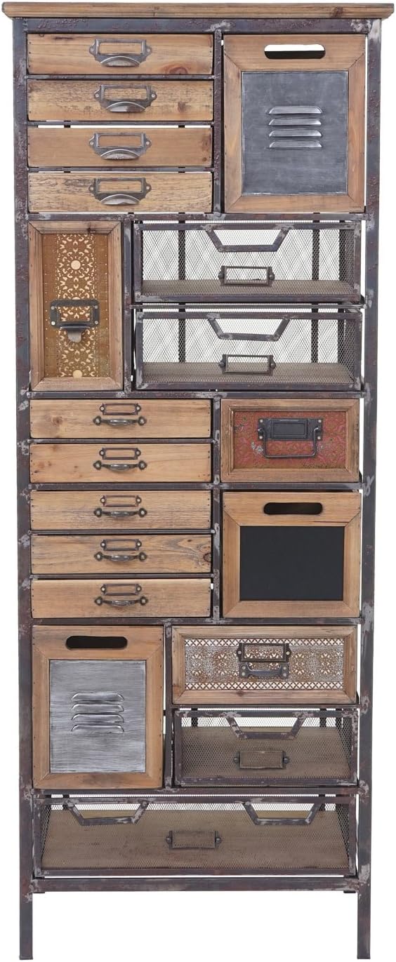 Mendler Apotheker-Schrank HWC-A43, Tanne Holz massiv Vintage, 143x56x33cm | Kommode, Shabby-Look