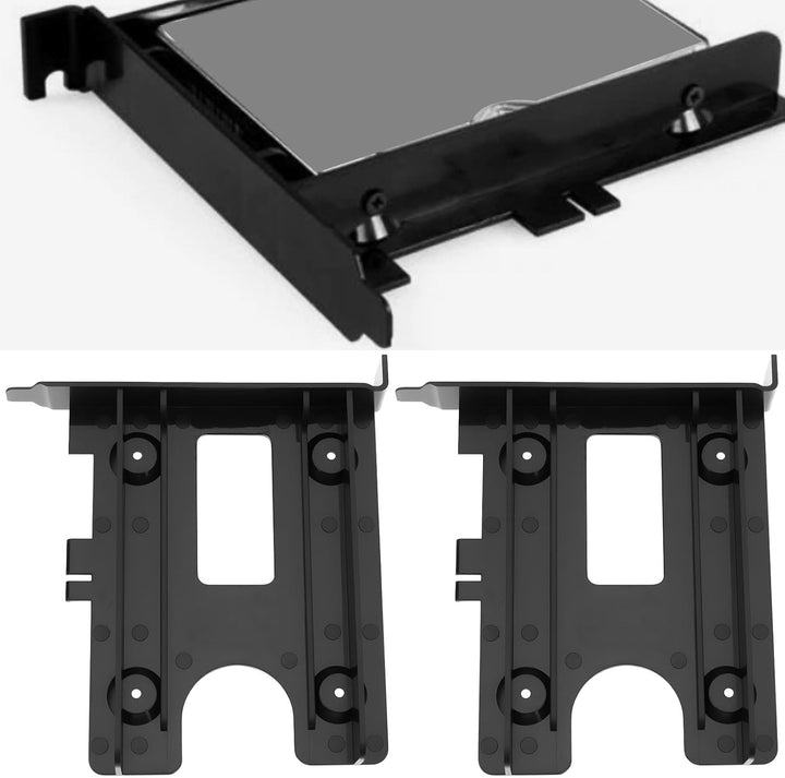 2 Stück PCI-Express-Steckplatz-Montagehalterungen für 2,5-Zoll-SSD-/HDD-Laufwerksadapter Zur Speiche