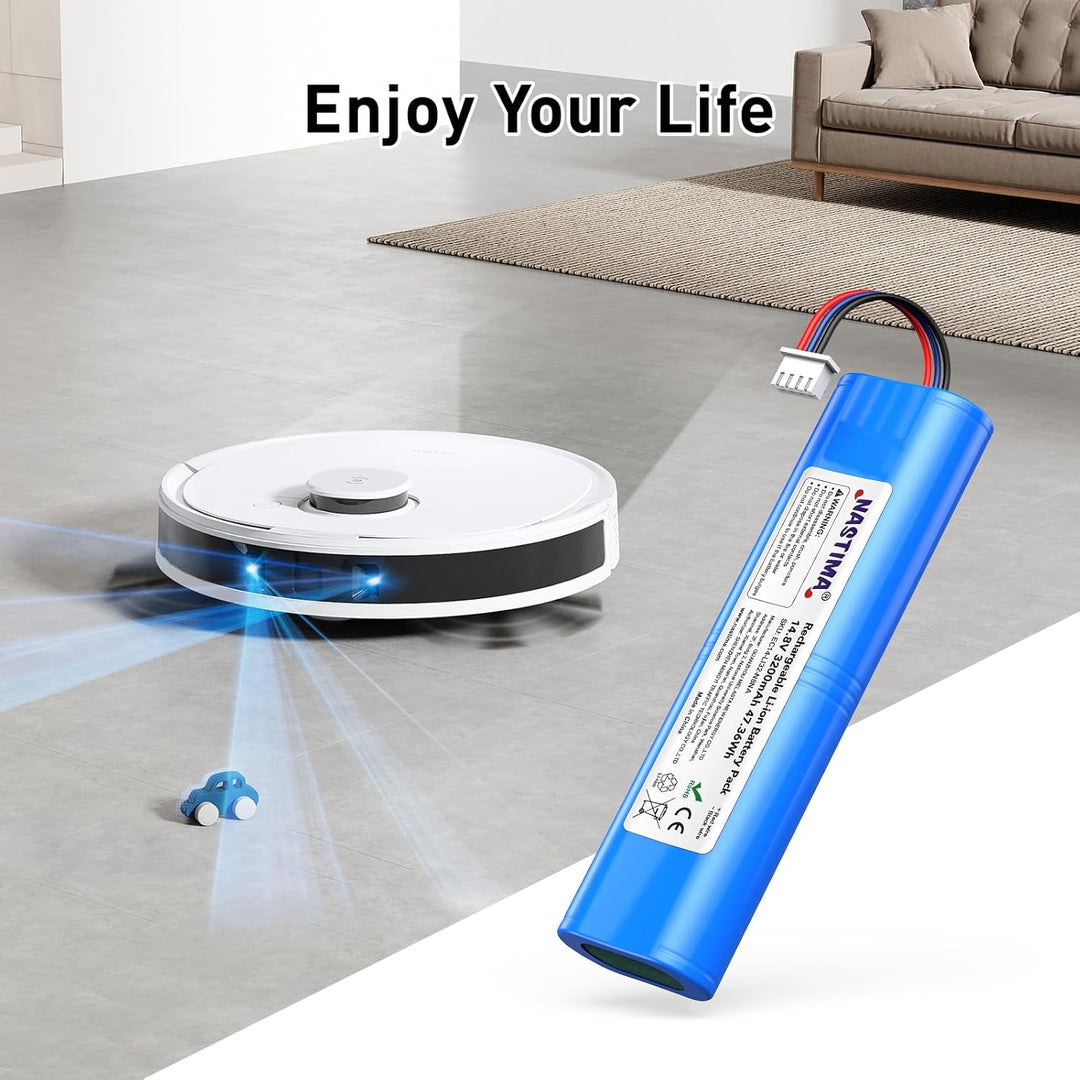 NASTIMA 3200mAh Li-Ion Akku Kompatibel mit Ecovacs Deebot N8, Deebot N8 Pro, Deebot N8+, Deebot N5,