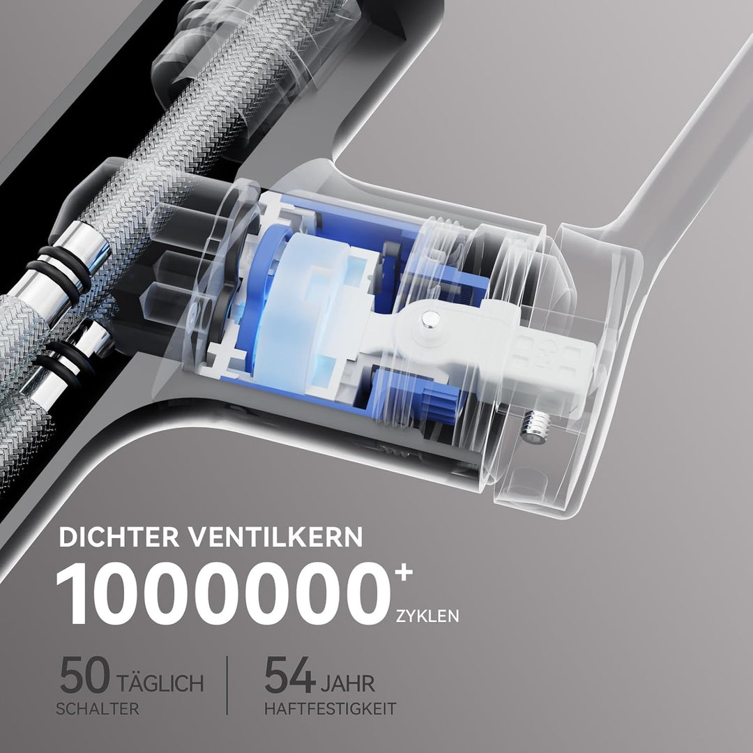CECIPA Wasserhahn Küche Ausziehbar, Zinklegierung Küchenarmatur mit Brause Zwei Wasserstrahlarten, H