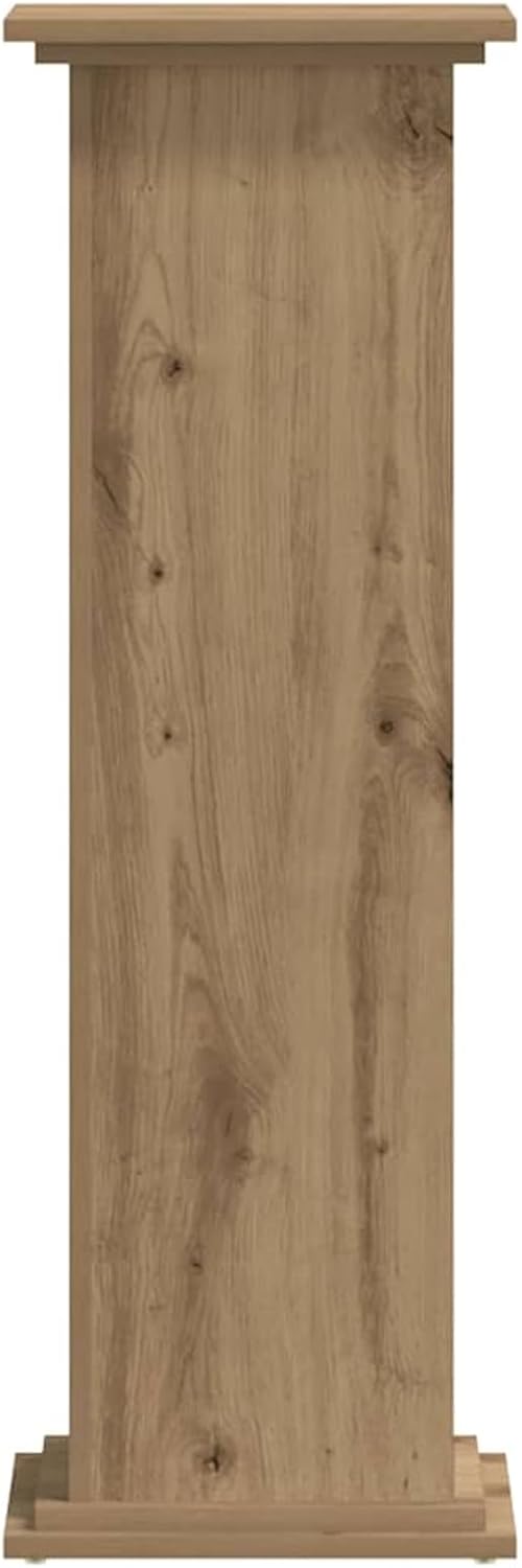 Gecheer Pflanzenständer Artisan-Eiche 33x33x100 cm Holzwerkstoff, langlebig und stabil, für Innenein