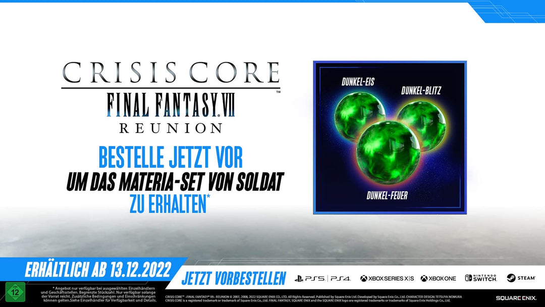 Crisis Core Final Fantasy VII Reunion (PlayStation 5) PlayStation 5 Standard, PlayStation 5 Standard
