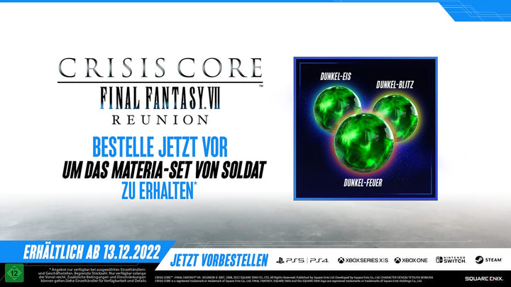 Crisis Core Final Fantasy VII Reunion (PlayStation 5) PlayStation 5 Standard, PlayStation 5 Standard