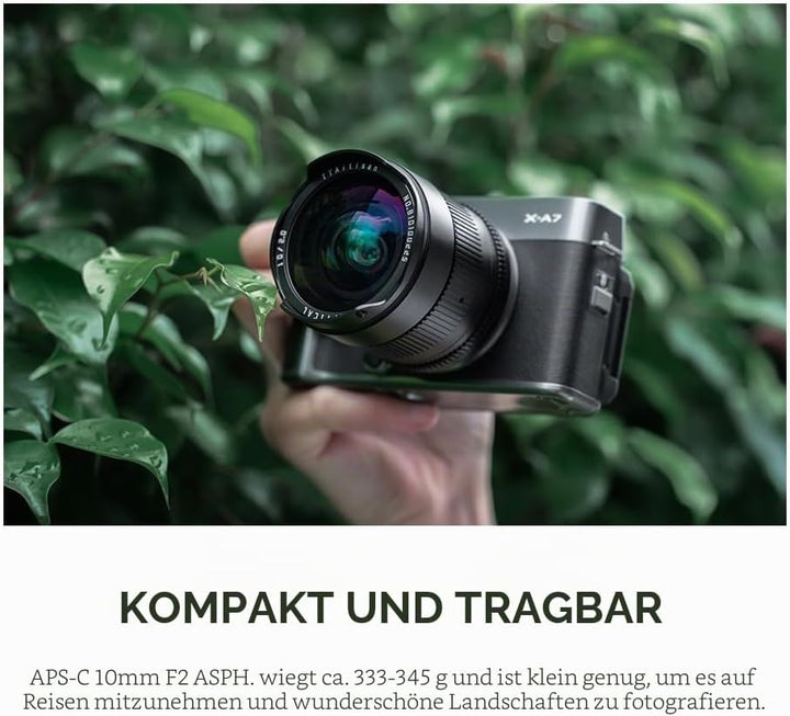 TTArtisan Superweitwinkel 10mm f2.0 für MFT Mount Kameras schwarz/Black Schwarz APS-C 10 mm, Schwarz