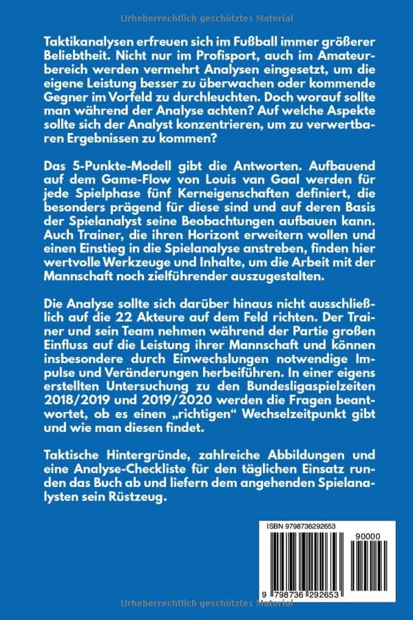 Spiel- und Taktikanalyse im Fussball: Das 5-Punkte-Modell