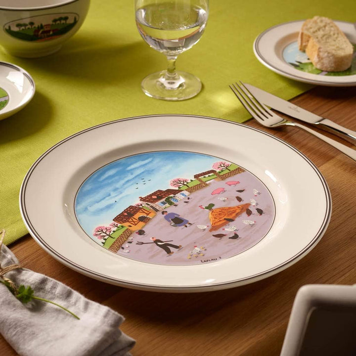 Villeroy und Boch 10-2337-2624 Blauer Porzellanteller, 27 cm, 27,00 cm x 27,00 cm x 3,00 cm, 1 Telle
