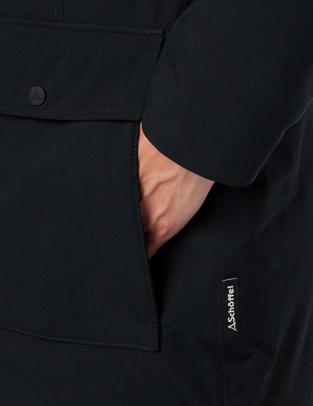 Schöffel Damen Ins. Parka Rotterdam L, wind- und wasserdichter Damen Parka mit verstellbarer Taille,