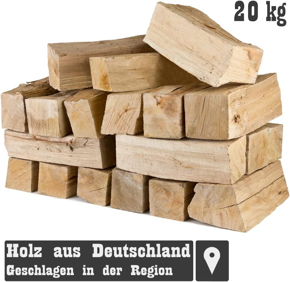 Buche Smoker Holz Räucherholz Brennholz 20 kg Buchenholz ohne Rinde 25 cm Kaminholz Smoke Feuerholz