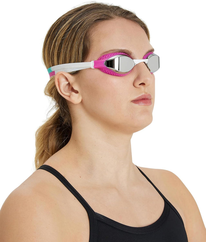 ARENA Unisex Air-speed Mirror Schwimmbrillen (1er Pack) NS SILVER-PINK-MULTI, NS SILVER-PINK-MULTI
