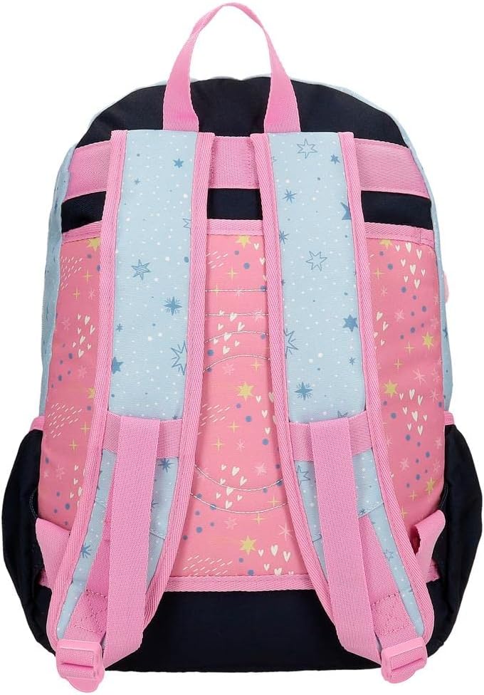 Enso Dreams Come True Schulrucksack mit zwei Fächern, mehrfarbig, 32 x 44 x 17 cm, Polyester doppelt