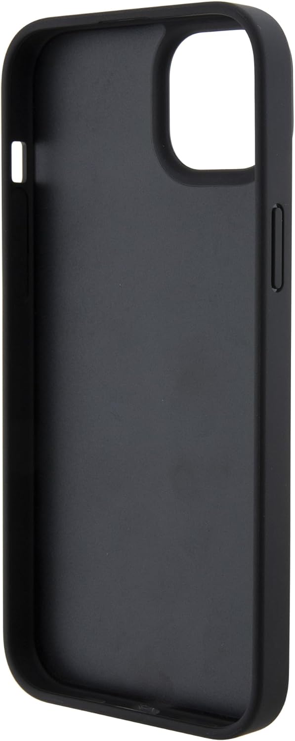 GUESS GUHCP15SPCRTHCK Hülle für iPhone 15 6.1" Schwarz hardcase Croco Triangle Metal Logo