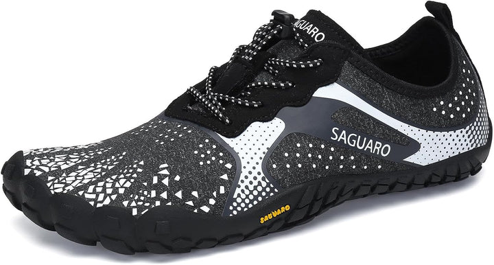 SAGUARO Unisex Barfussschuhe Outdoor Zehenschuhe Traillaufschuhe 39 EU Temperament Weiss, 39 EU Temp