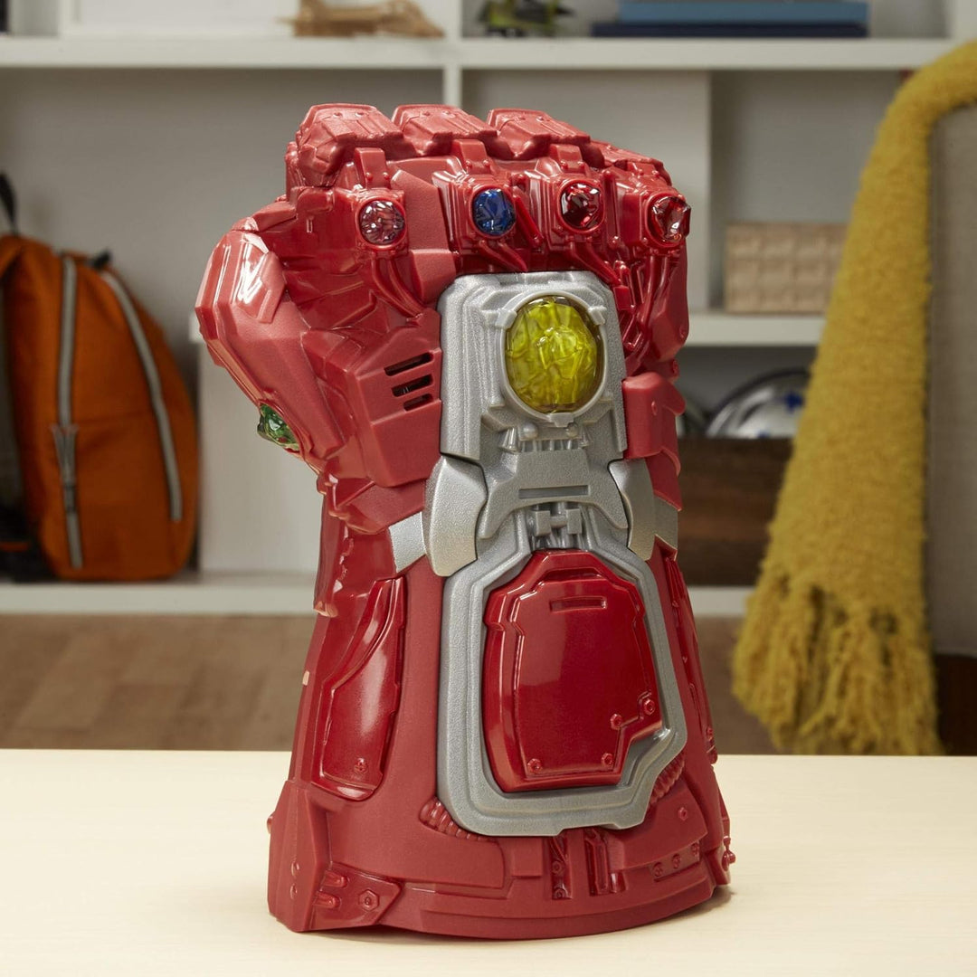 Marvel Avengers: Endgame Red Infinity Gauntlet Electronic Fist Roleplay Toy with Lights and Sounds f