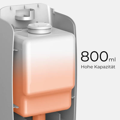 PLUSSEN Seifenspender Ohne Bohren 800ml Wandbefestigung Einzelkopf Manueller Seifenspender Bad Dusch