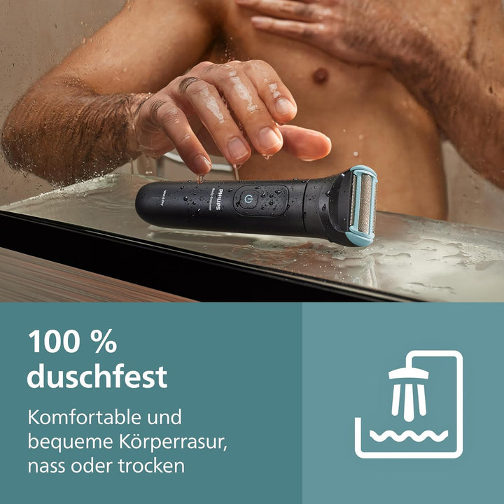 Philips Bodygroom Series 5000 – Trimmer für Männer mit Rasiersystem mit Dreifachschutz, auch zur Nut