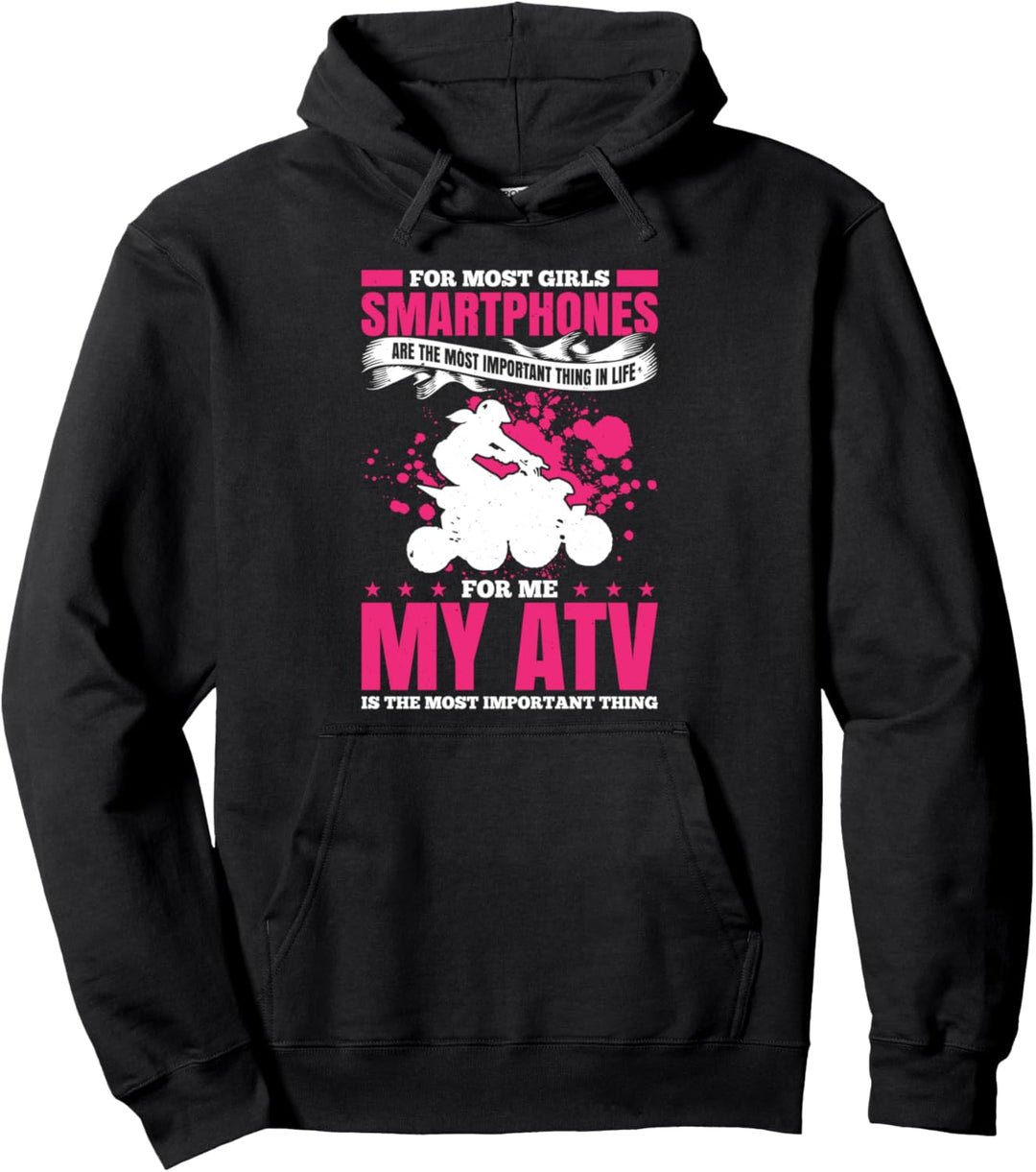 Für die meisten Mädchen sind Smartphones das wichtigste ATV Pullover Hoodie