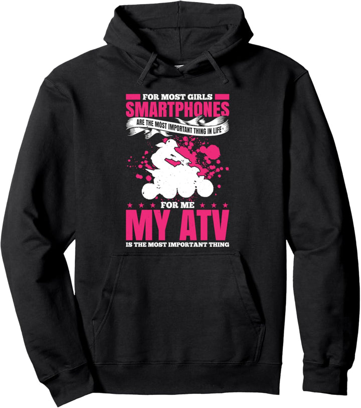 Für die meisten Mädchen sind Smartphones das wichtigste ATV Pullover Hoodie