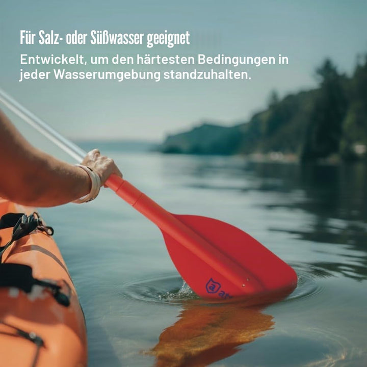 Attwood Notfall-Teleskop-Paddel für Bootfahren, Orange, mehrere Grössen 50,8 cm bis 107,7 cm, 50,8 c