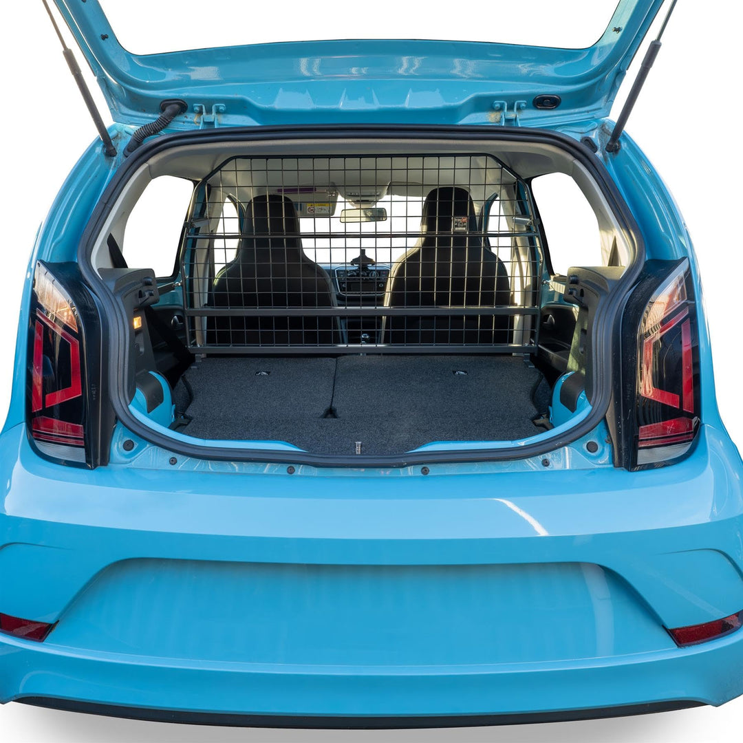 Travall Hundegitter für Volkswagen Up! (2011-2020) Fahrzeugspezifisches Hundegitter, Kofferraumschut