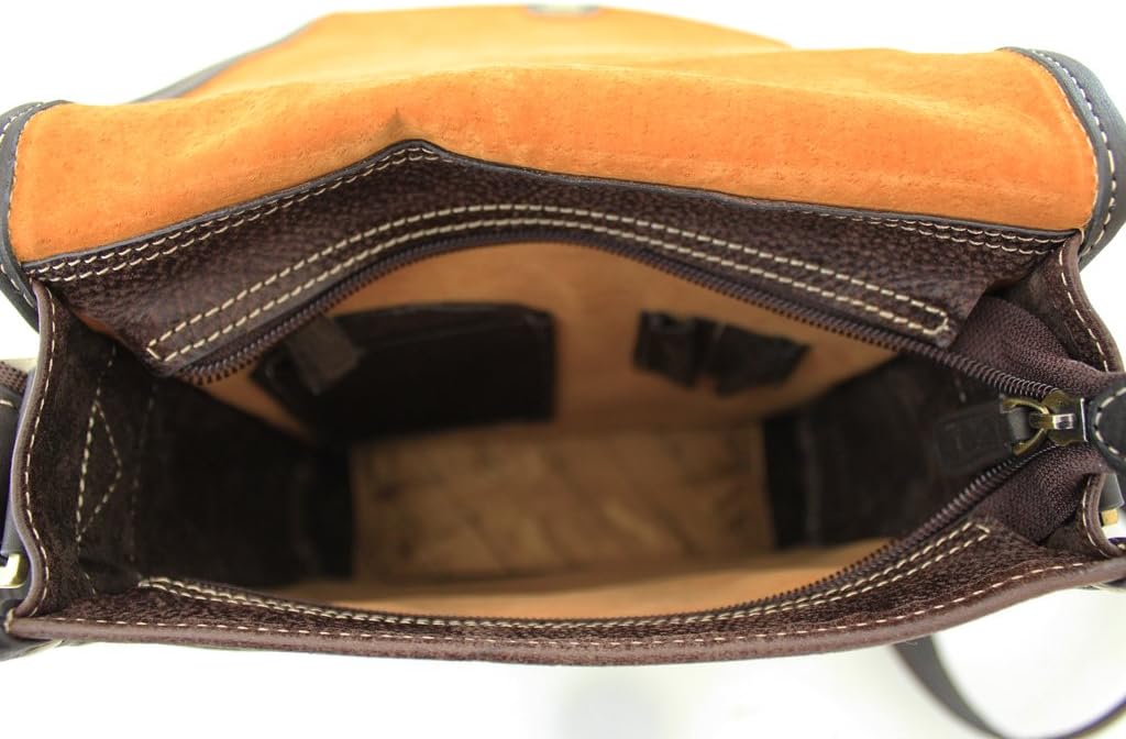 Gérard Henon , Herren Schultertasche Braun, Braun