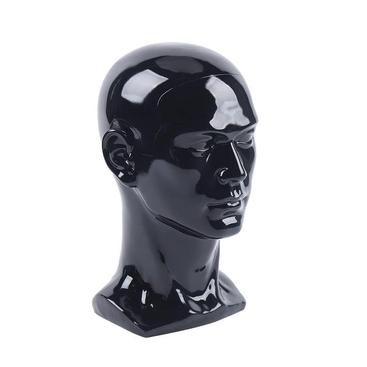 Männlicher Modellkopf Schaufensterpuppenkopf Mannequin Kopf mit Ohren aus PVC für Kopfhörer Hüte Per