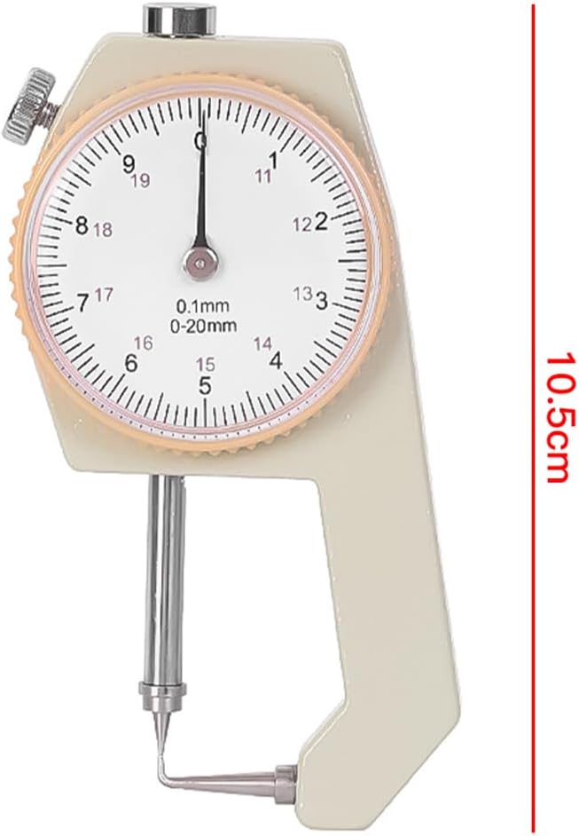 Mikrometer-Dickenmessgerät, Tragbares Dickenmessgerät, 0-20 Mm Konischer Kopf-Messschieber (gebogene