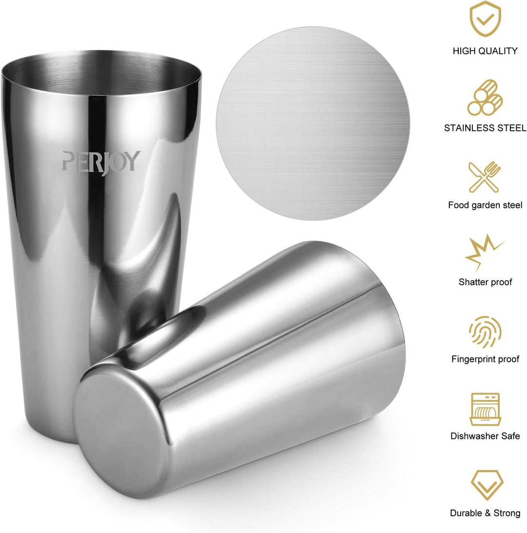 16pcs Cocktail Shaker, Coktailmixset, Cocktail Set Mit Einem Doppelten Jigger, Einer Eiszange, Cockt