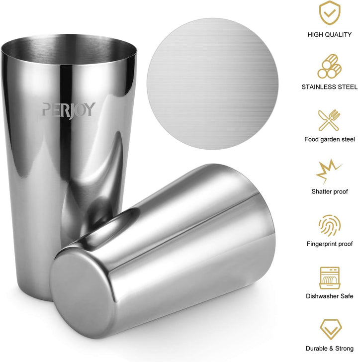 16pcs Cocktail Shaker, Coktailmixset, Cocktail Set Mit Einem Doppelten Jigger, Einer Eiszange, Cockt