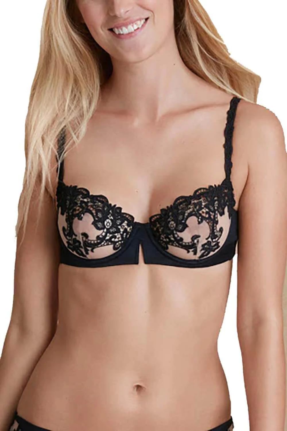 Simone Perele Damen Saga Demi Cup BH 85B Schwarz, 85B Schwarz