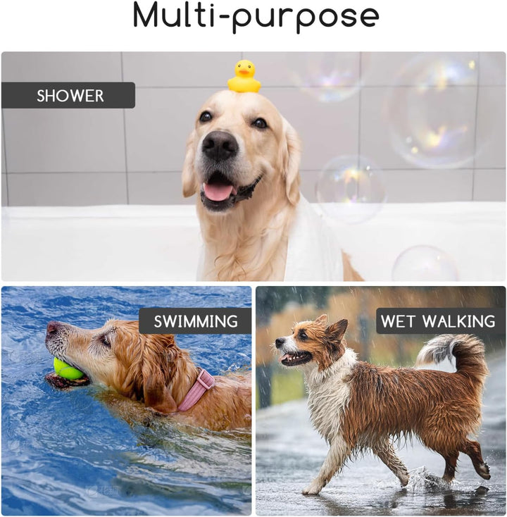 Nobleza Hundebademantel Mikrofaser mit Klettverschluss,Super saugfähig und schnell trocknend,Bademan