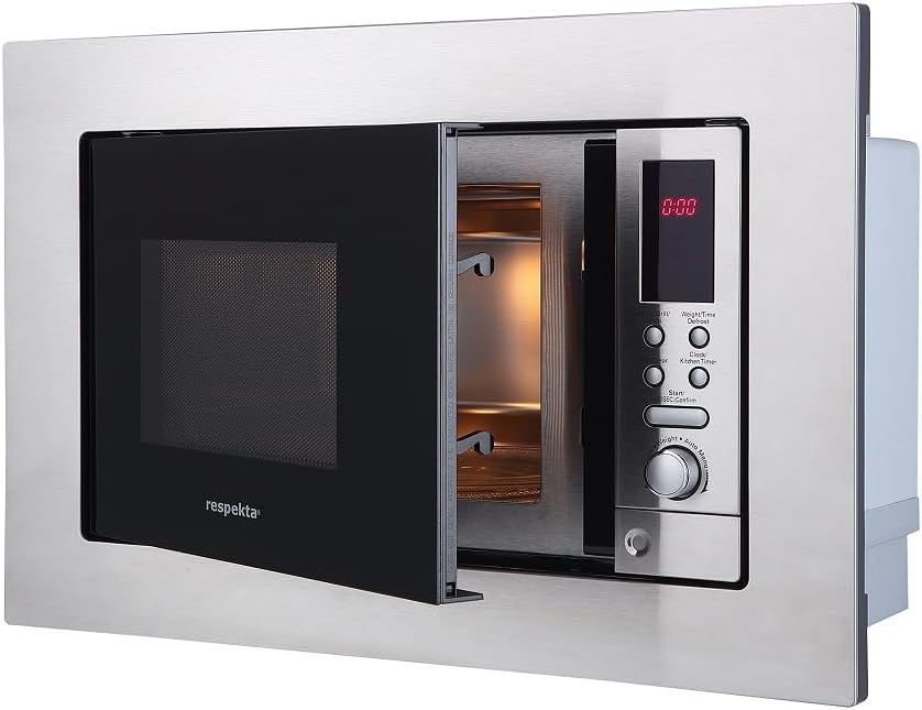 respekta Einbau Mikrowelle 800 Watt Edelstahl MW 800 mit
