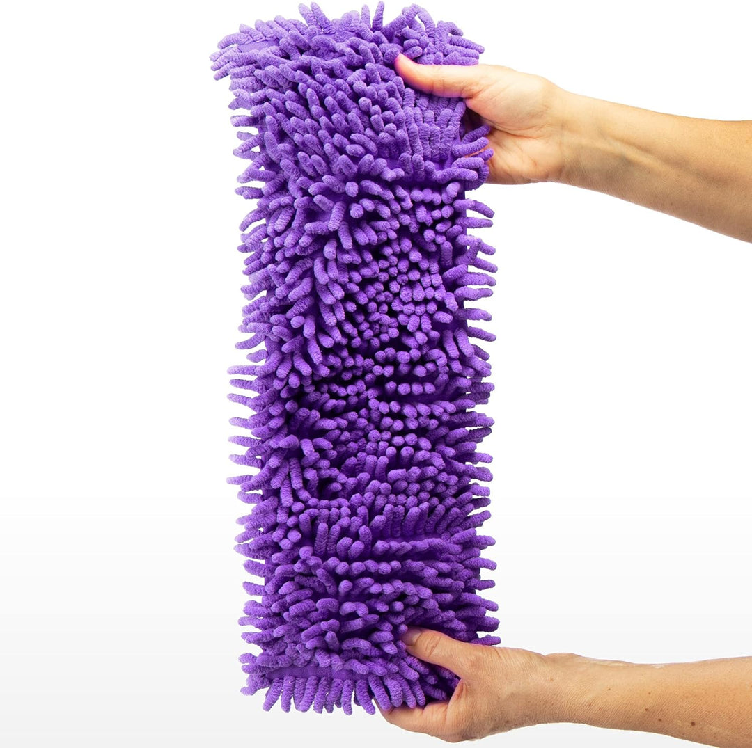 COM-FOUR® 4X Ersatz-Bezug für Bodenwischer - Wischbezug aus Microfaser Chenille zur gründlichen Rein