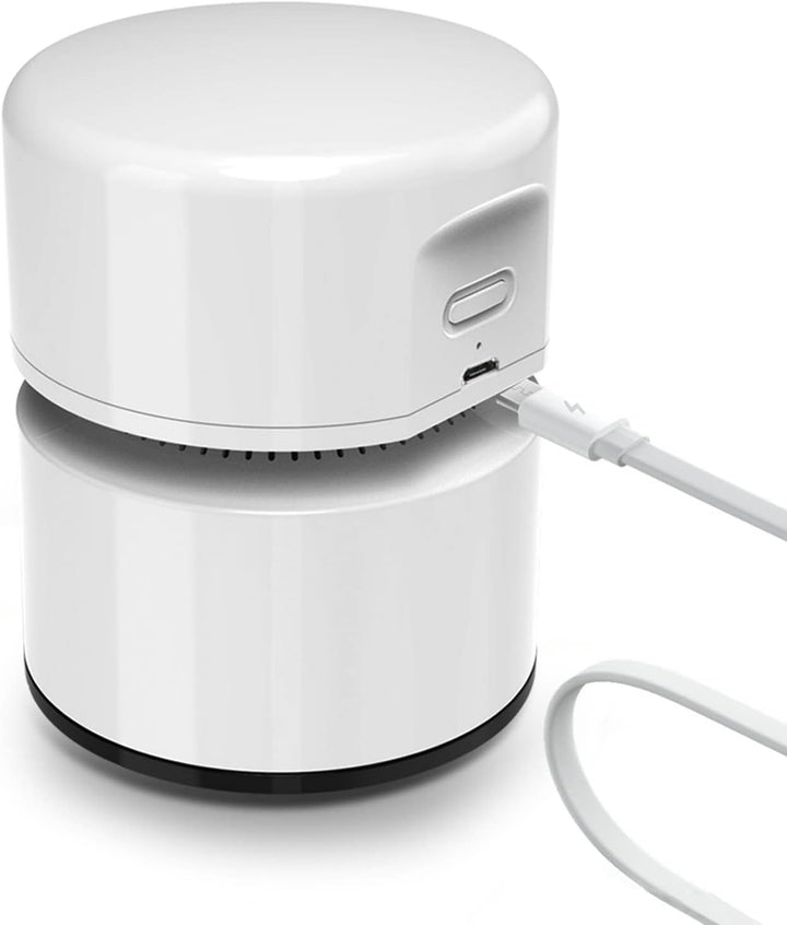 Cuteefun Tischstaubsauger, Mini Staubsauger Schreibtisch, USB Wiederaufladbar Tischsauger, Bis zu 12