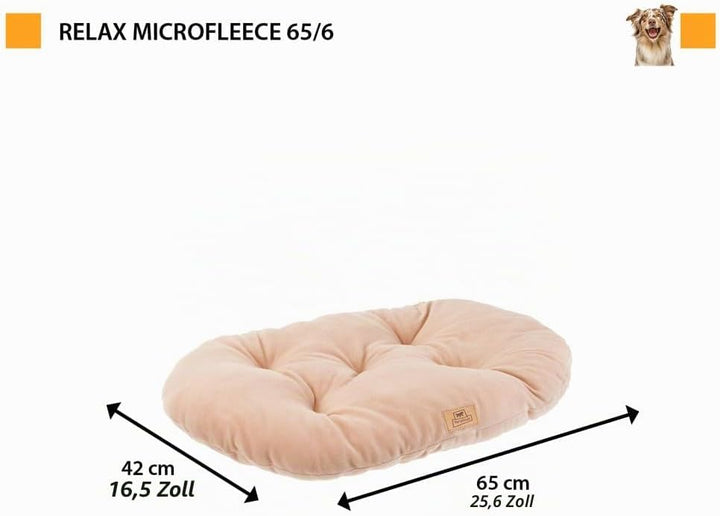 Ferplast Cuscino Cane e Gatto RELAX MICROFLEECE, Cuccia in Caldo e Soffice Micropile per Taglia Medi
