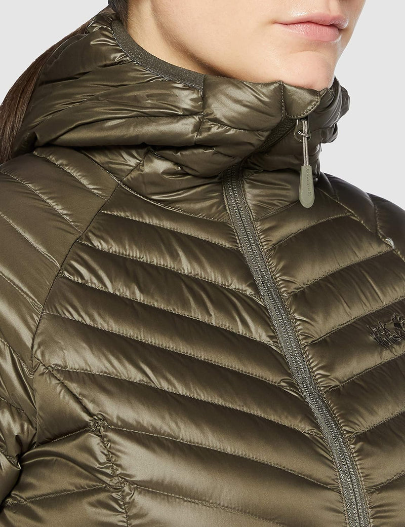 Jack Wolfskin Damen Atmosphere Coat W Winddichter Daunenmantel L Granite, L Granite