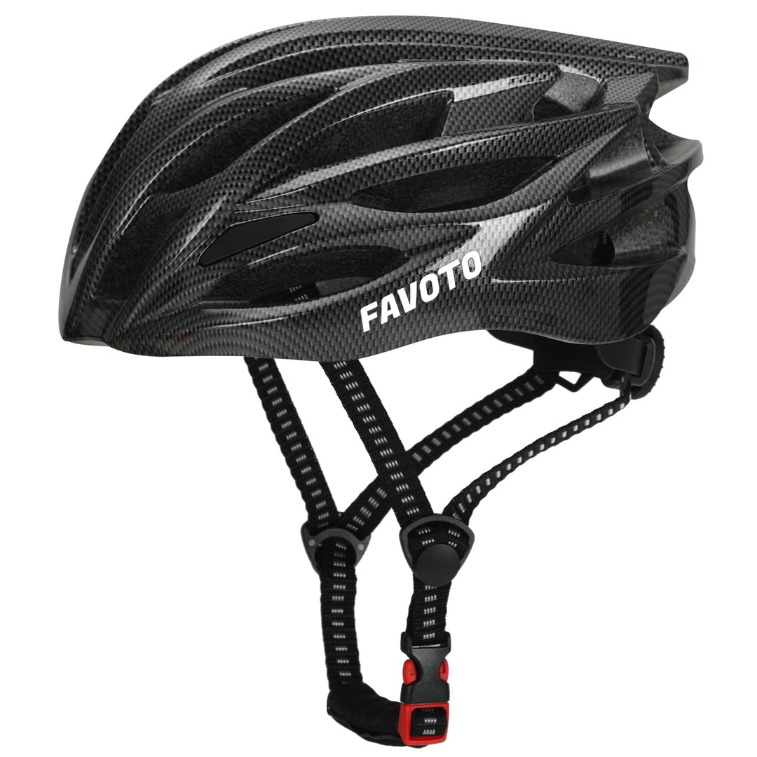 Favoto Fahrradhelm für Erwachsene Fahrrad Helmet mit Abnehmbarer Innenfutter Verstellbar Rennradhelm