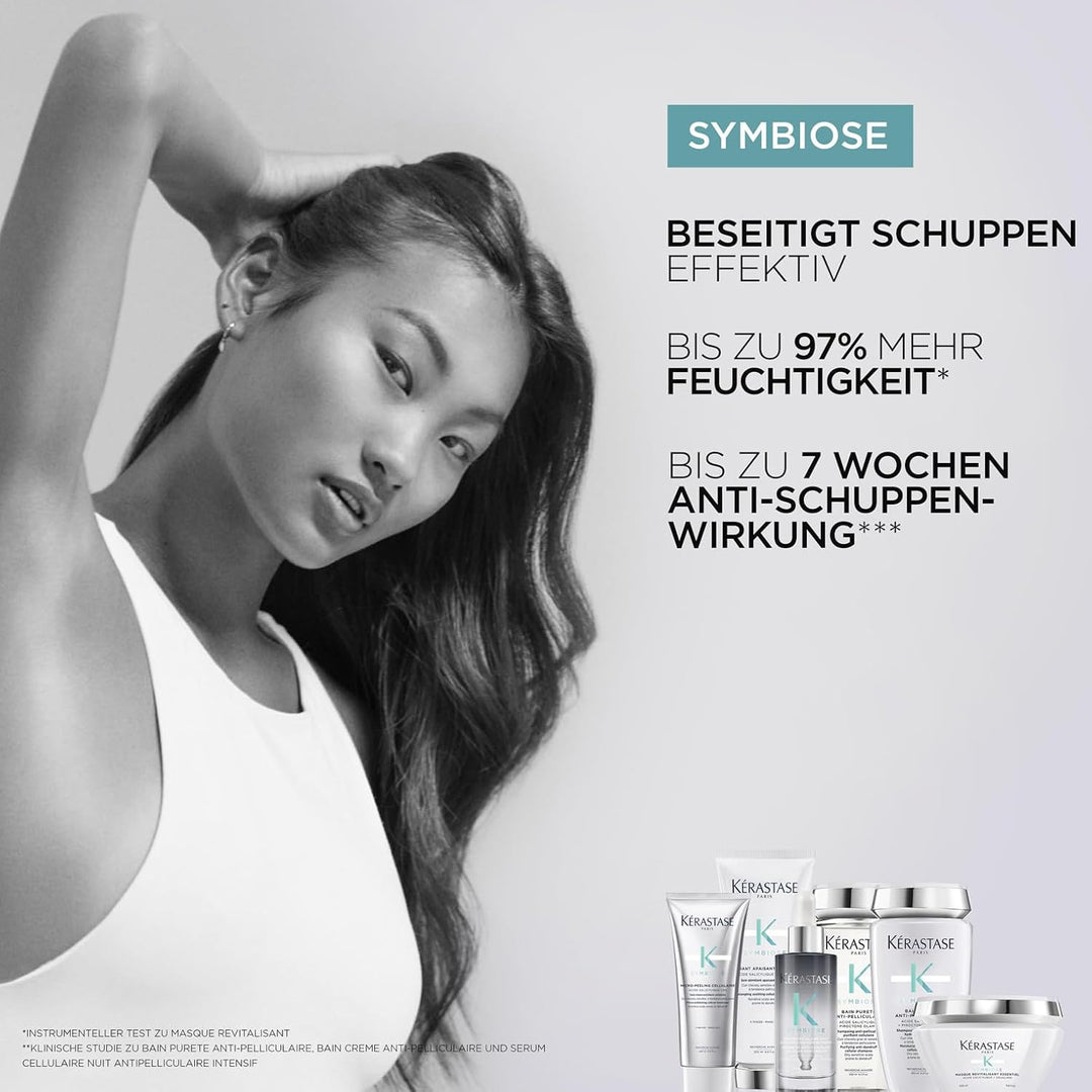 Kérastase Symbiose, Peelende Anti-Schuppen Haarpflege, Peeling für empfindliche und schuppige Kopfha