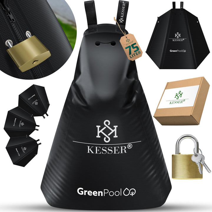 KESSER® Baum-Bewässerungssack 2er Set 75L Wassersack, Baumbewässerungsbeutel, PVC-Tasche langlebig &