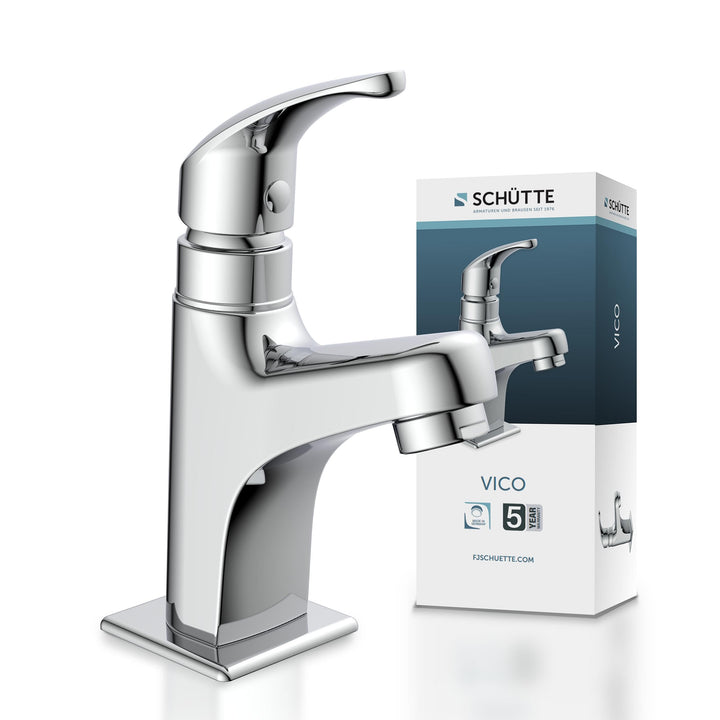 Schütte Kaltwasserhahn VICO, Armatur, Wasserhahn Bad nur für Kaltwasser, Standventil Chrom, 37958, V