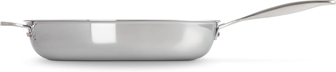 Le Creuset Antihaftbeschichtete Bratpfanne mit Gegengriff aus 3-ply PLUS Edelstahl, 32 cm, 966002320