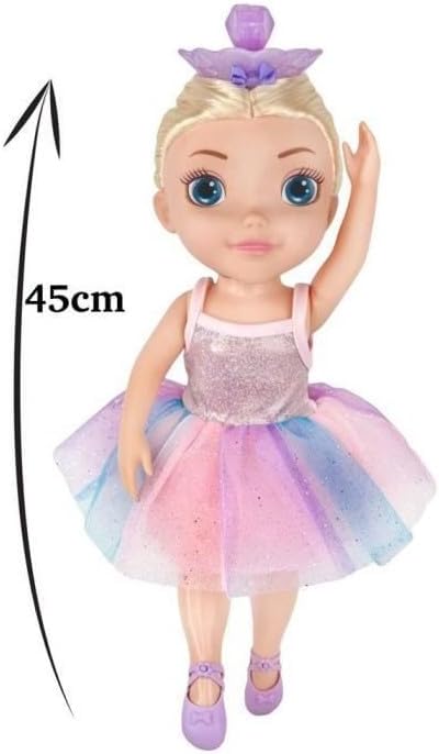 Bandai - Ballerina Dreamer-Grosse Tänzerin, 45 cm, Musik-Ballerine-Puppe mit Tanz, Tanz, HUN8731