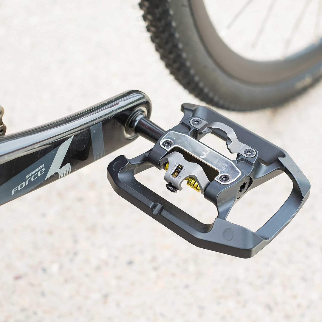BBB Cycling Fahrrad Pedale Aluminium CrMo SPD Klickpedale und Flat für MTB Urban Electric Fahrrad An