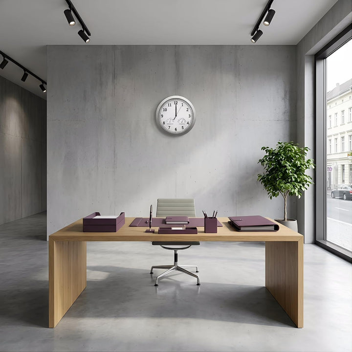 bonVIVO Funk Wanduhr ohne Tickgeräusche - Grosse Küchenuhr - Funkuhr für Wand in Bad, Büro, Home Off